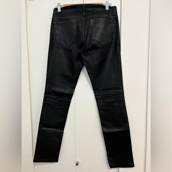JBrand Coated Jeans in Black - Picture 2 of 3